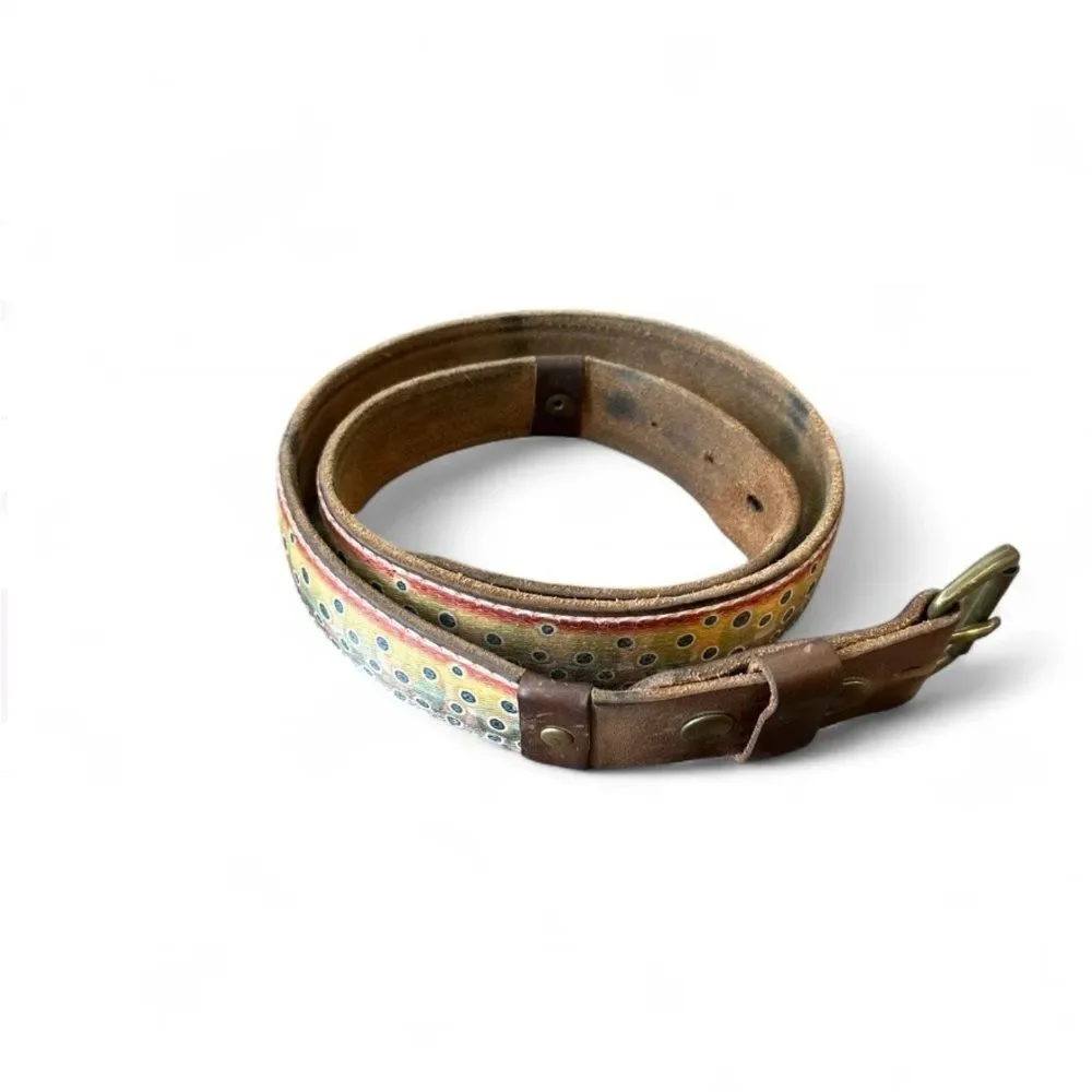 Whiskey Leatherworks The Cutthroat Belt Cutthroat Trout 38